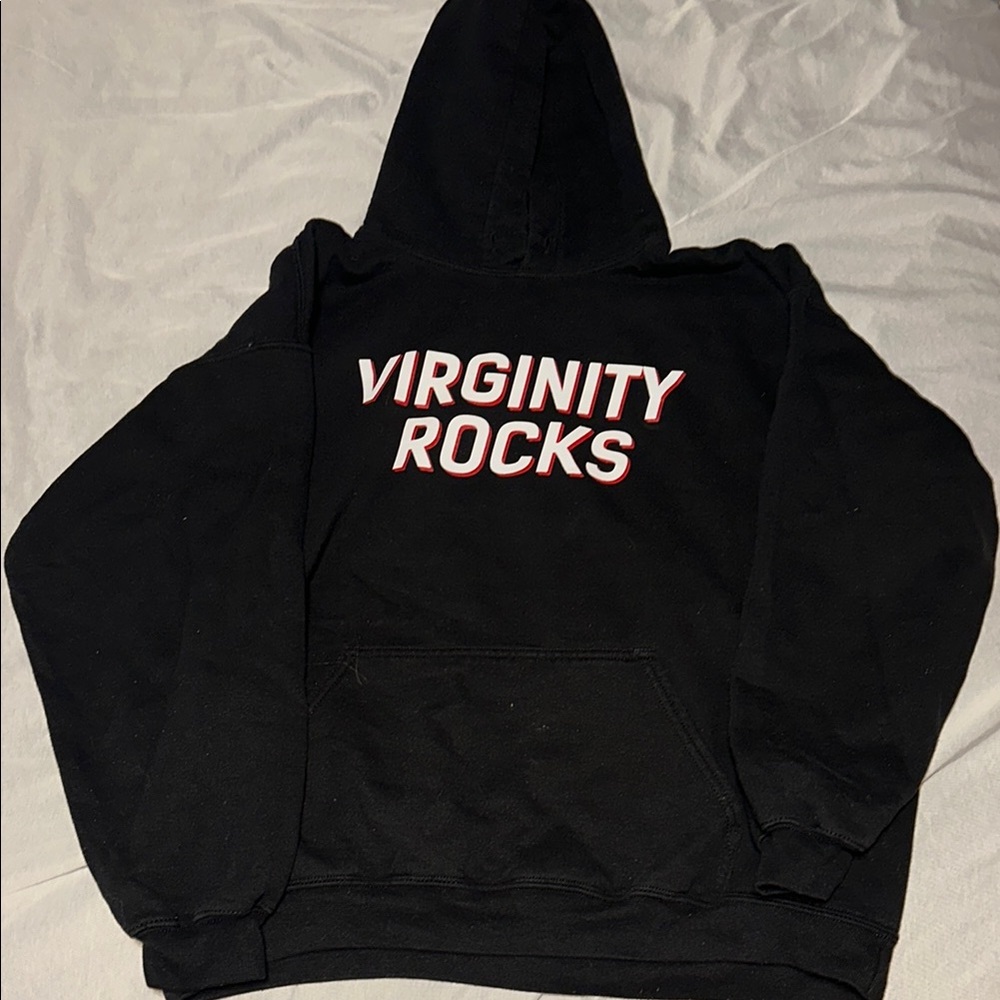 Black 'Virginity Rocks' Hoodie